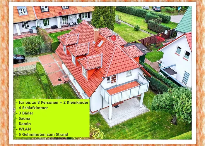 Haus Admiral Mit Garten, 5 Gehminuten Zum Strand, Inklusive Wlan, Sauna, Kamin, Tischtennisplatte, Bollerwagen Fuer Den Villa Zingst
